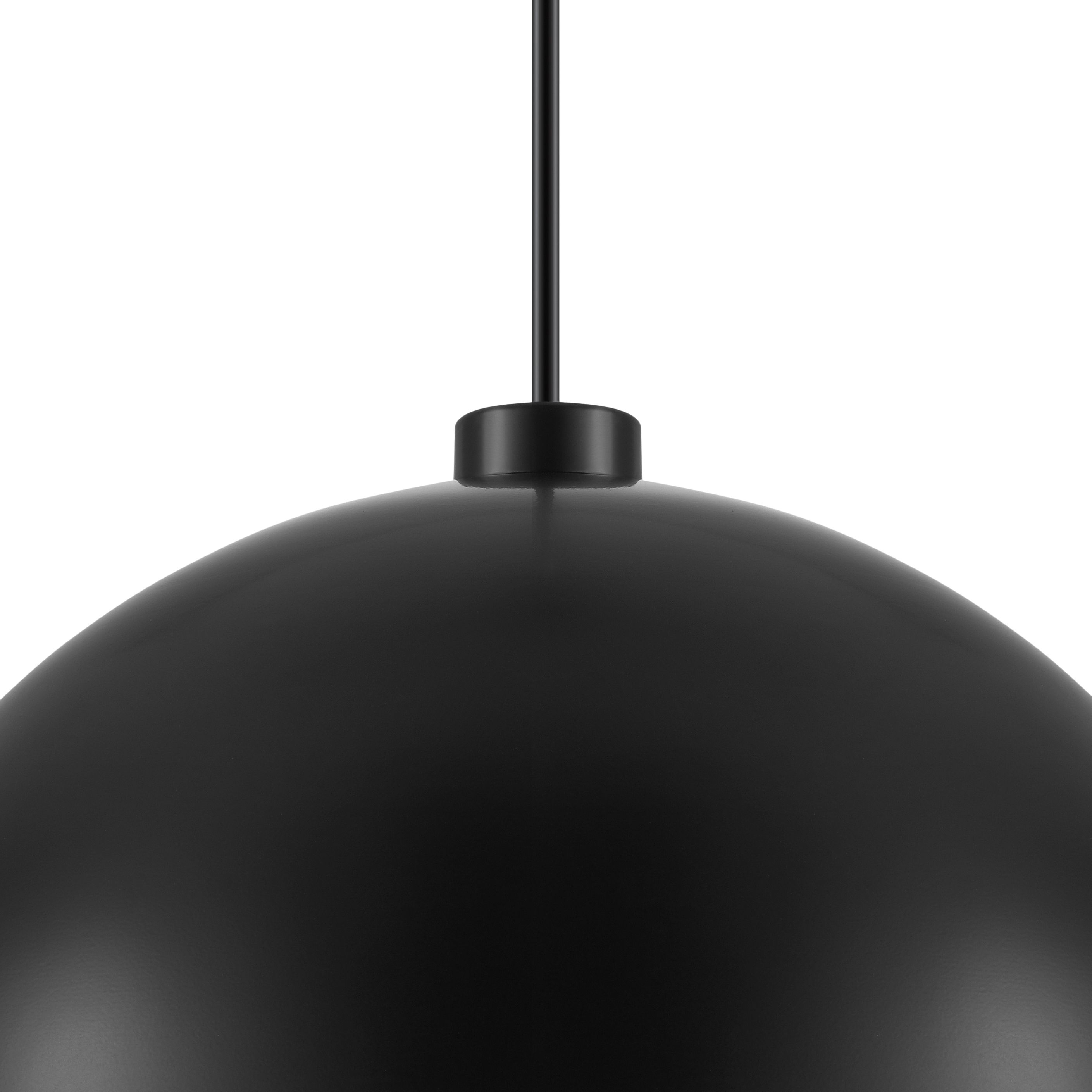 GoodHome Songor Black Gold effect Dome Semi-circle Light shade (D)38cm