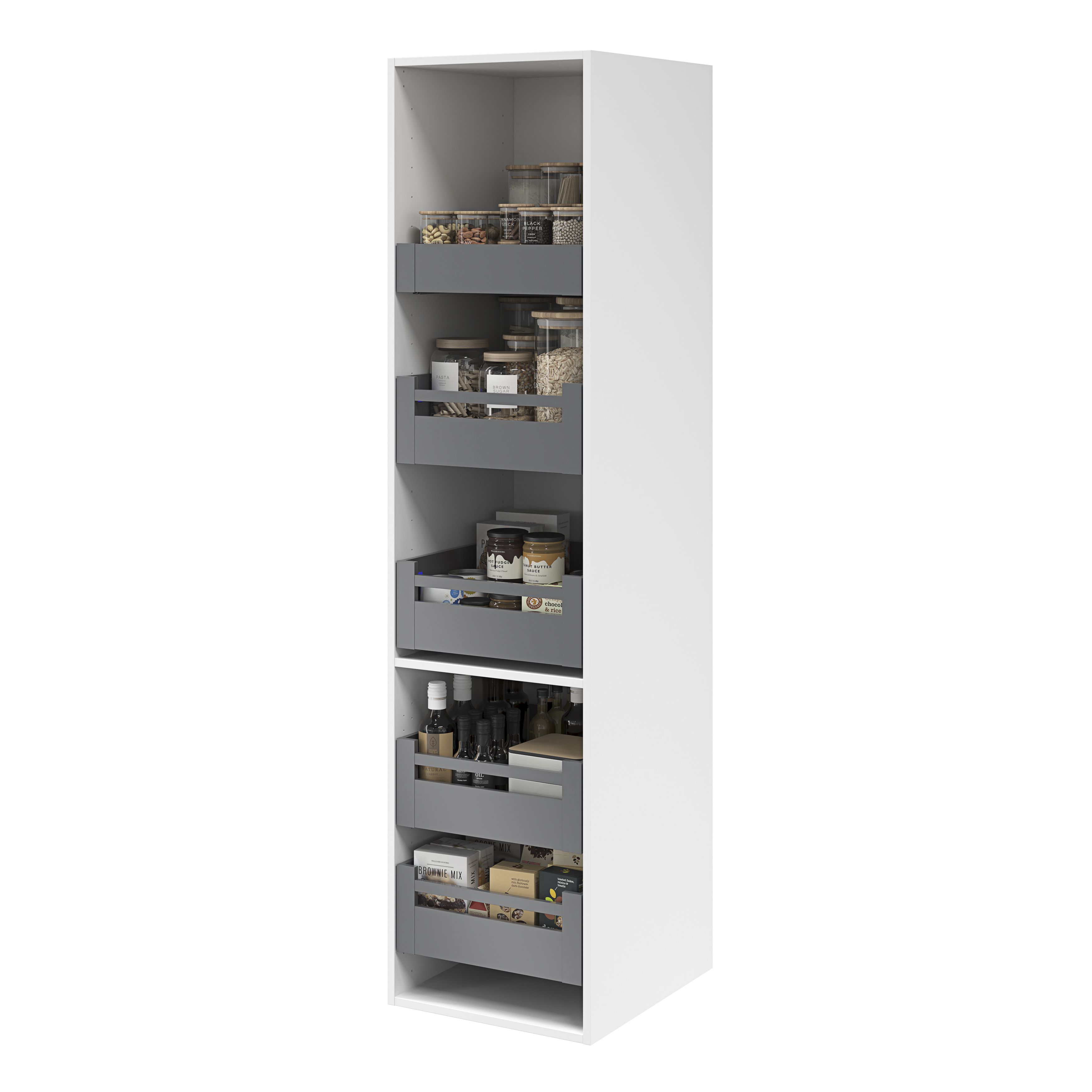 GoodHome Soto Matt anthracite Internal drawer front (H)105mm (W)455mm (T)13mm