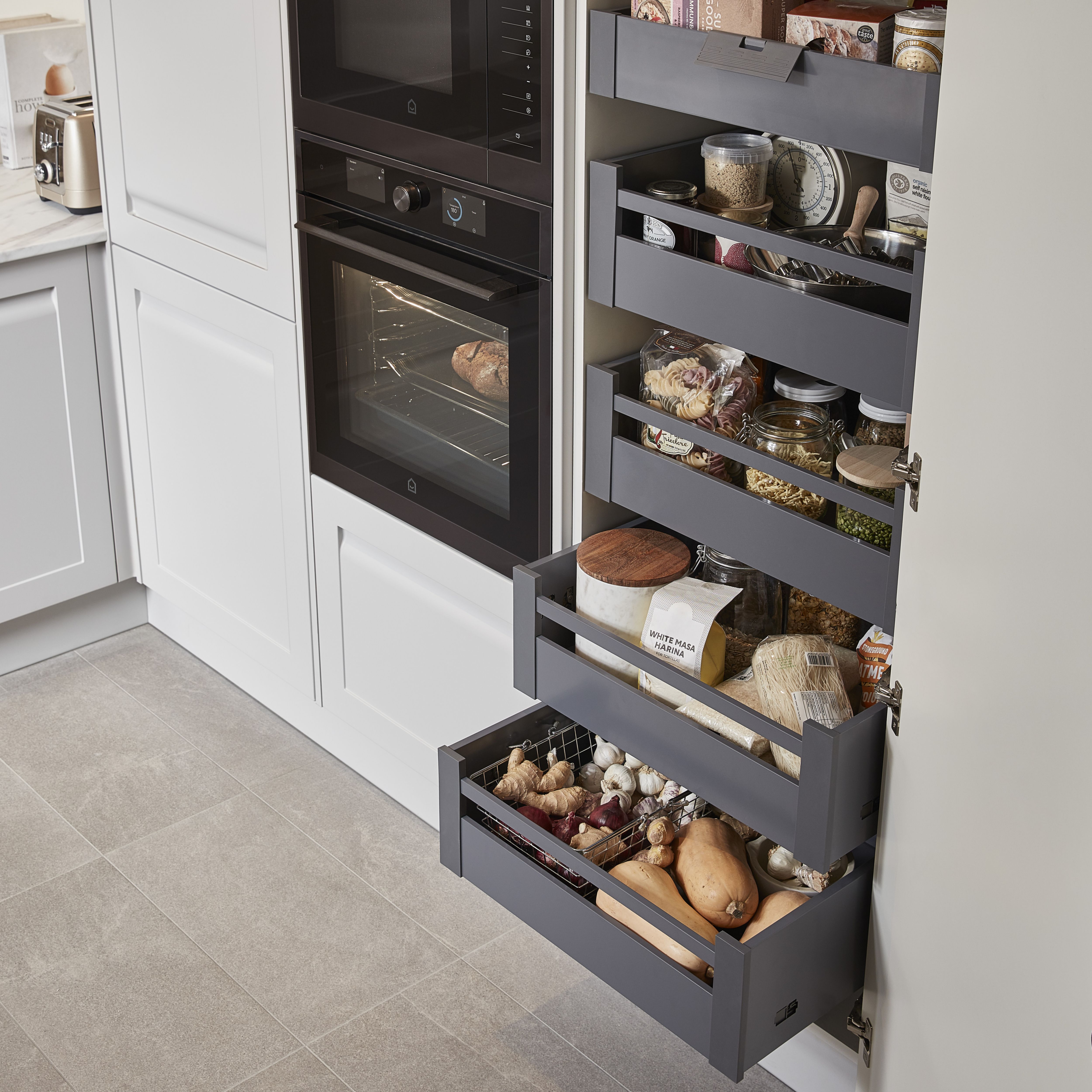 GoodHome Soto Matt anthracite Internal drawer front H 105mm W 555mm T 13mm