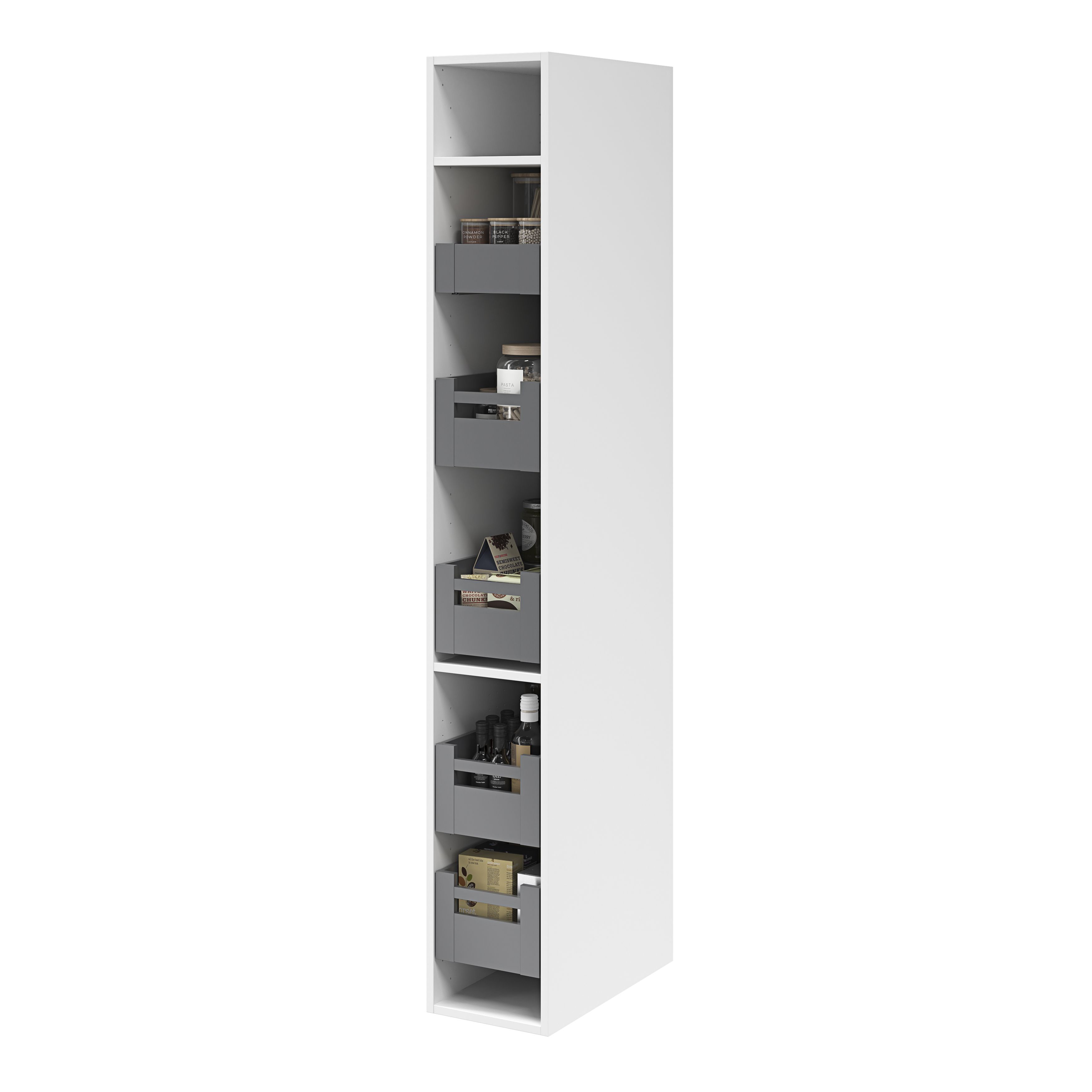 GoodHome Soto Matt anthracite Internal drawer front (H)187mm (W)255mm (T)13mm