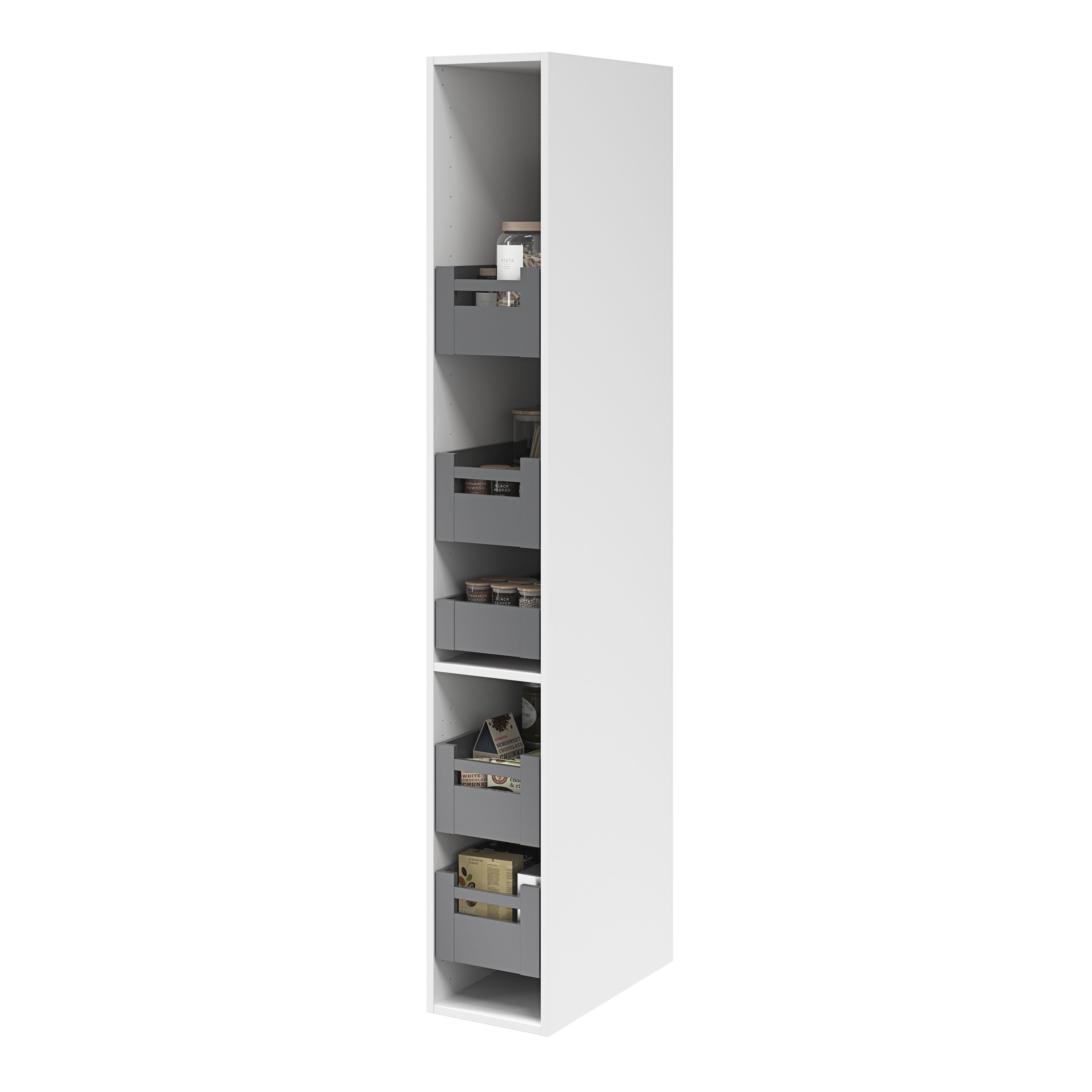 GoodHome Soto Matt anthracite Internal drawer front (H)187mm (W)255mm (T)13mm