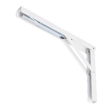 GoodHome Squiz White Steel Foldable Shelving bracket (H)150mm (D)158mm