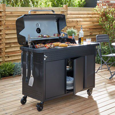 GoodHome Stainless steel Barbecue tool set