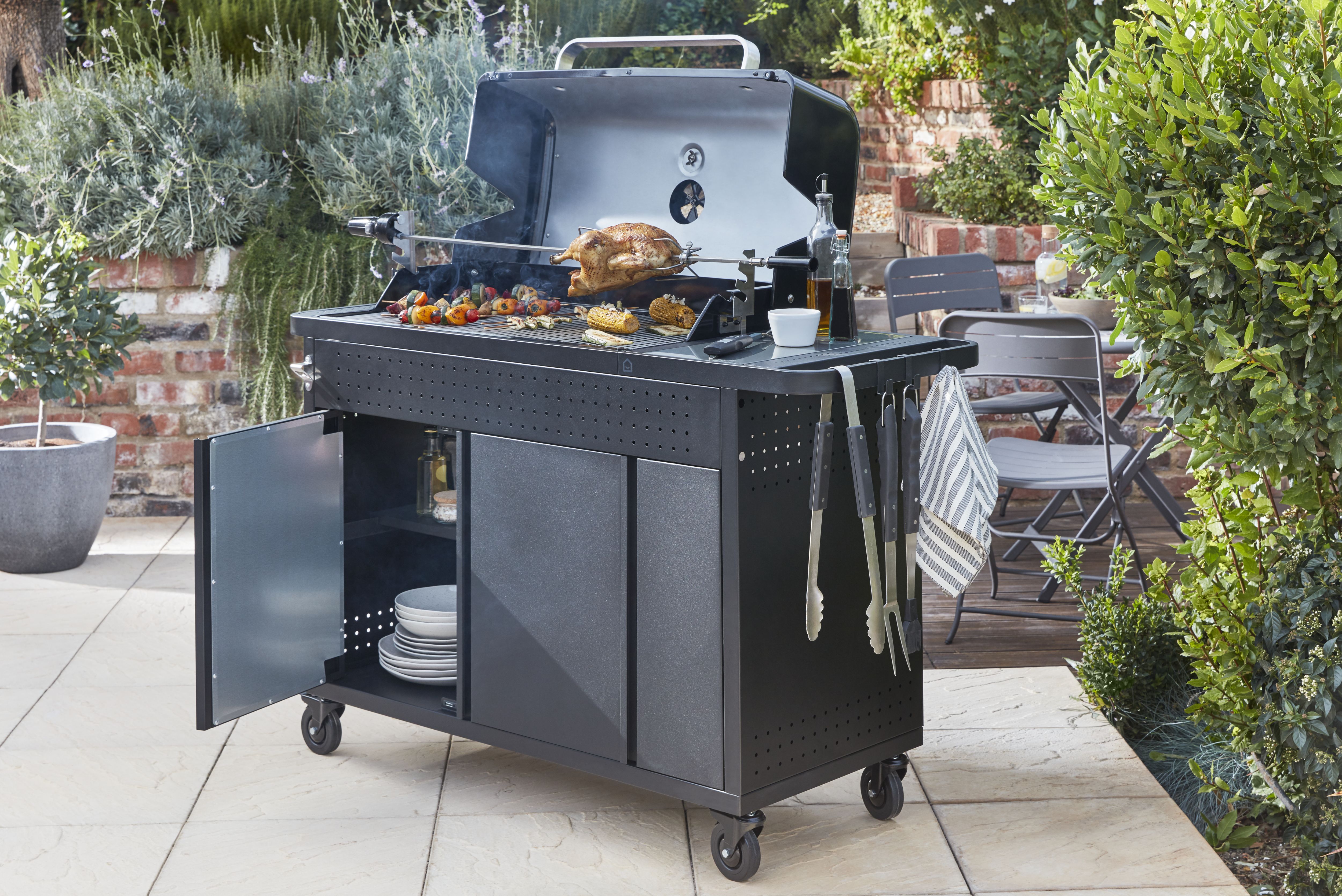 GoodHome Stainless steel Barbecue tool set