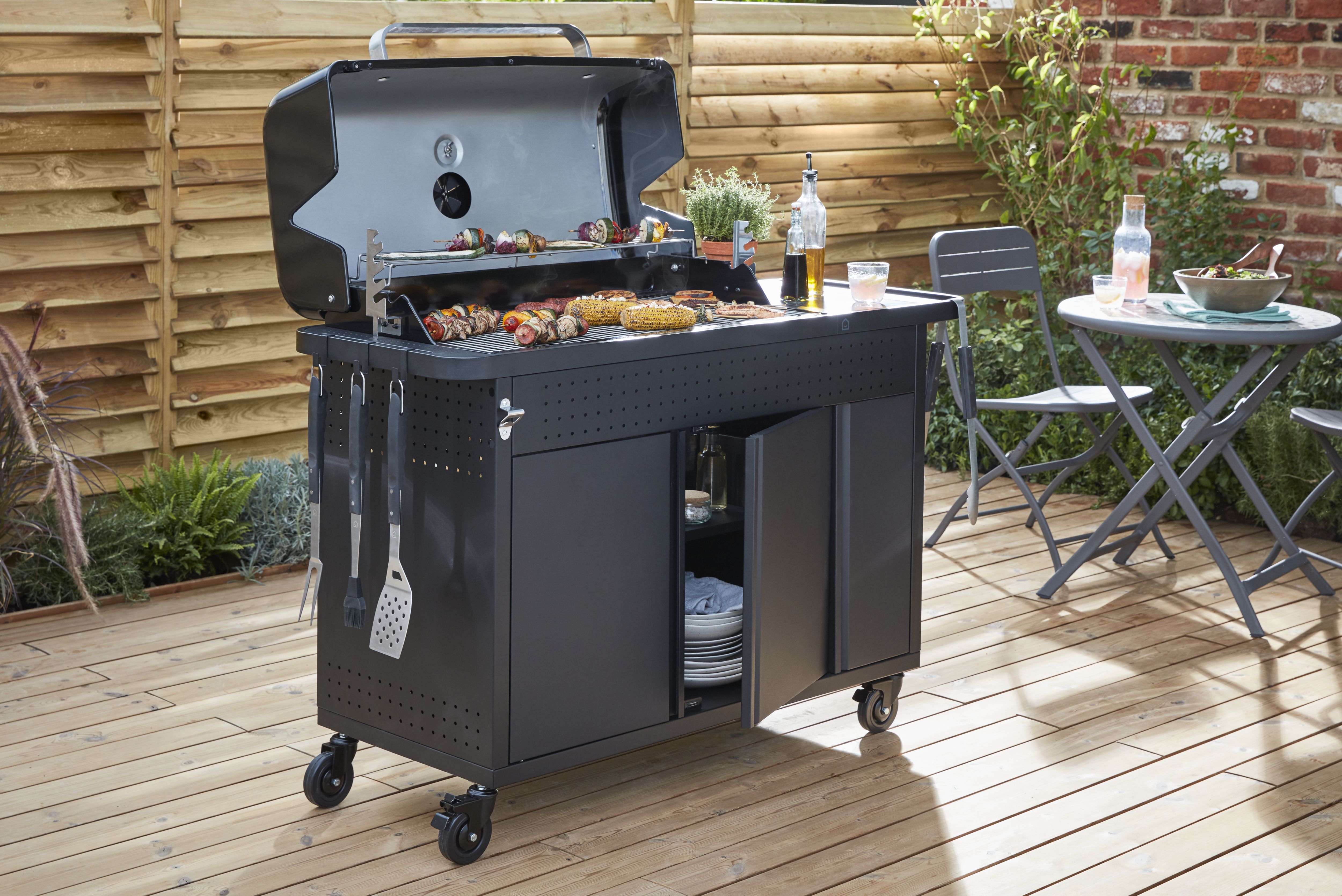 GoodHome Stainless steel Barbecue tool set