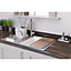 GoodHome Stainless steel Kitchen sink set