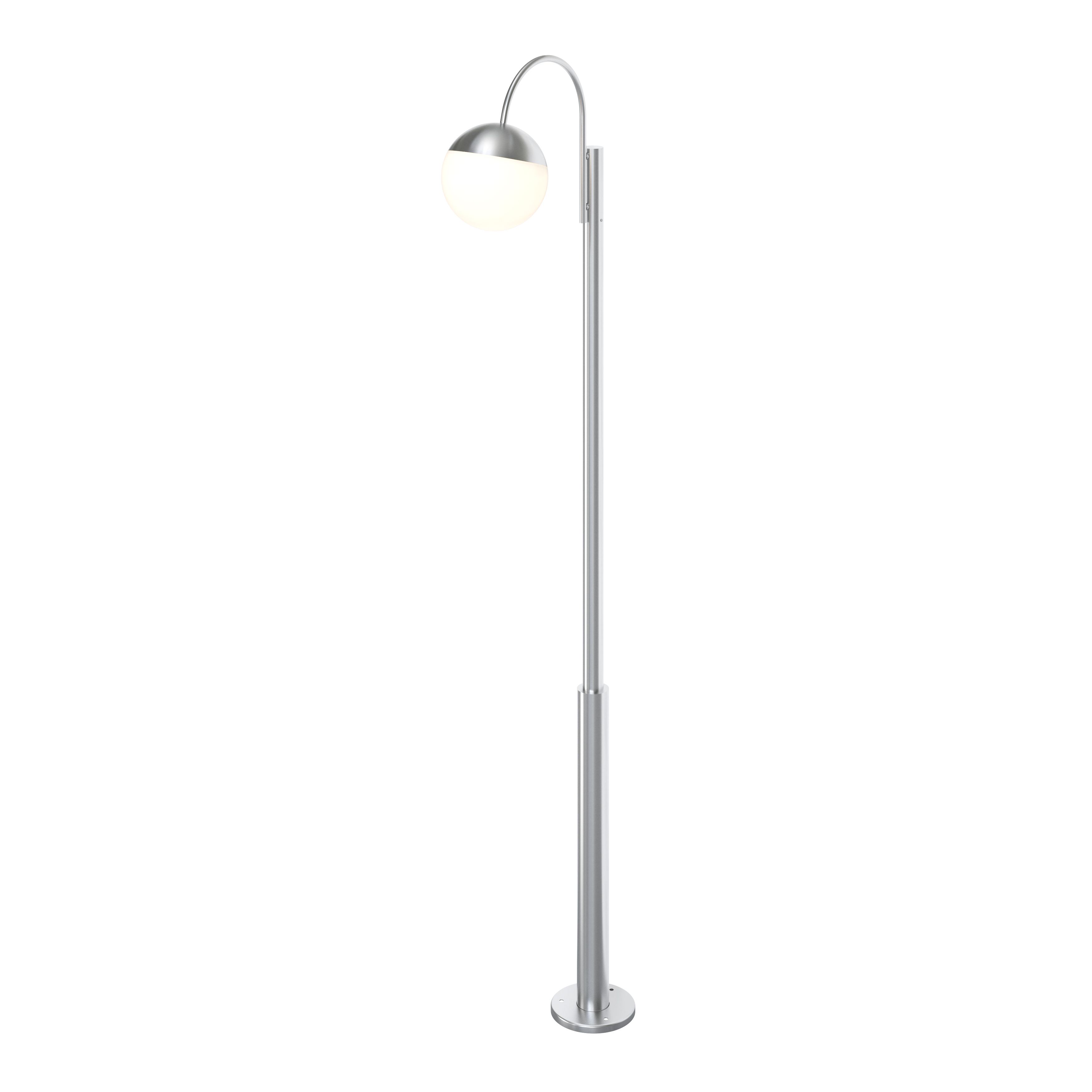 GoodHome Stainless steel Mains-powered 1 lamp Outdoor Post lantern (H)2274mm