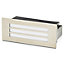 GoodHome Stainless steel Mains-powered Neutral white LED Rectangular Deck light
