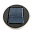 GoodHome Stainless steel Solar-powered Integrated LED Outdoor Post light