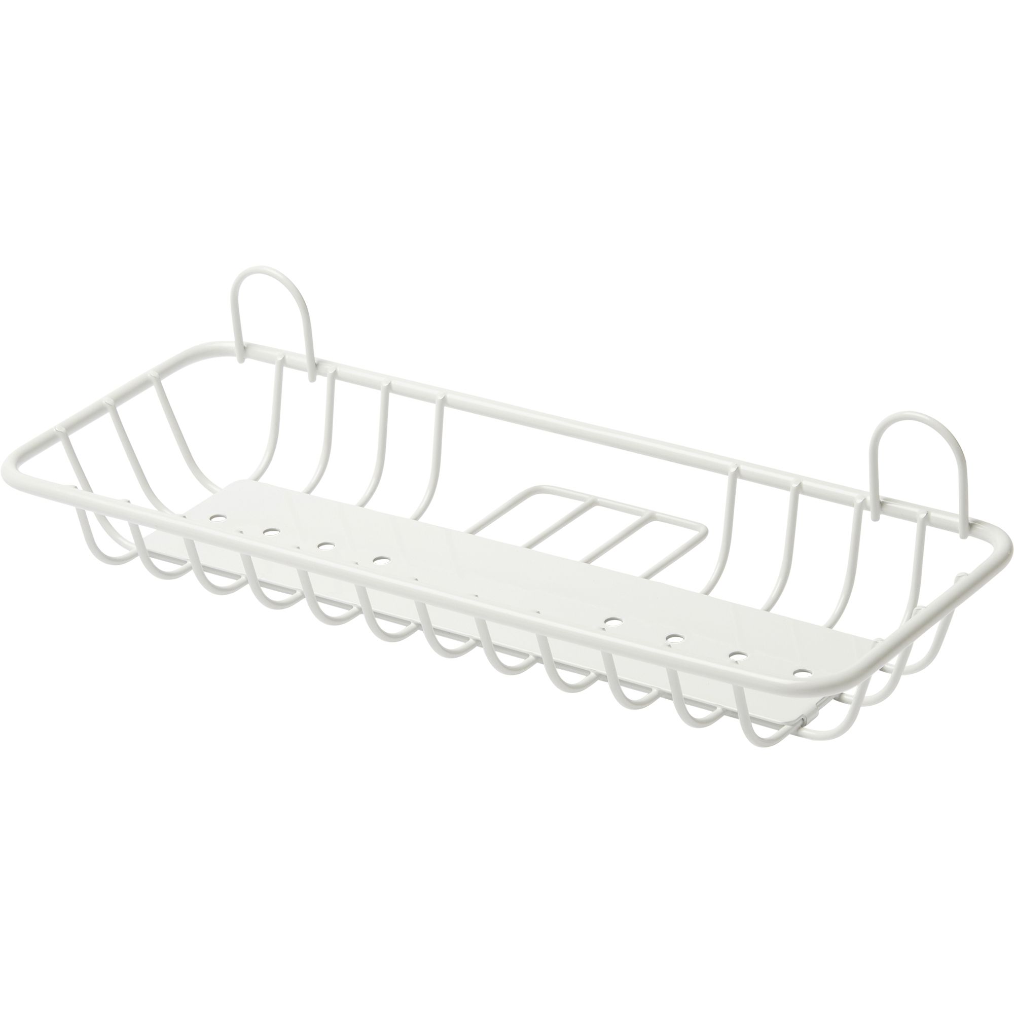 GoodHome Steel White Basket DIY at B&Q