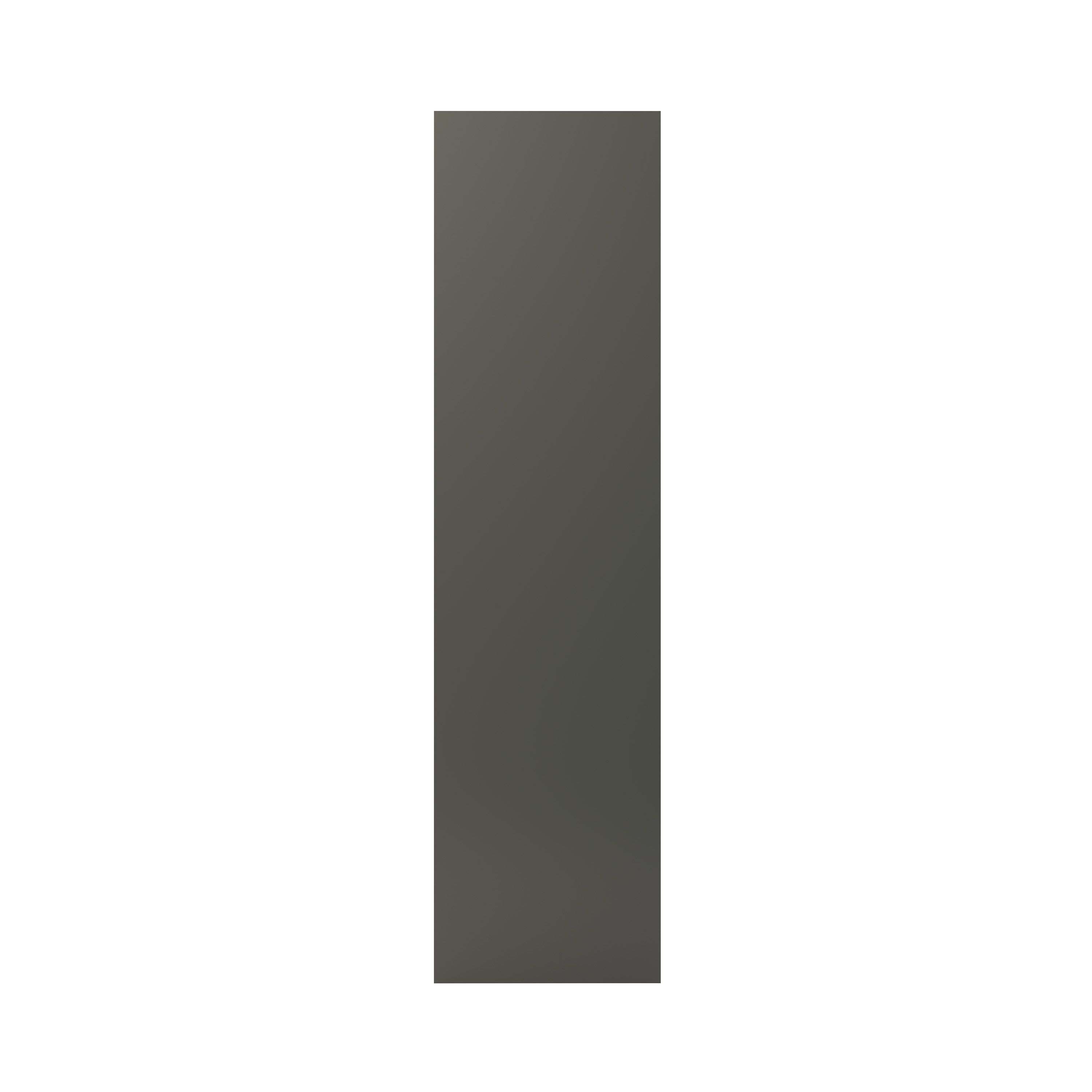 GoodHome Stevia & Garcinia Gloss anthracite slab Tall Appliance & larder End panel (H)2190mm (W)570mm, Set