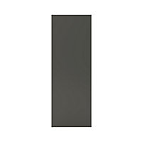 GoodHome Stevia & Garcinia Gloss anthracite slab Tall Wall End panel (H)900mm (W)320mm
