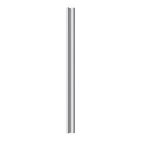 GoodHome Stevia & garcinia Gloss grey slab Gloss grey Tall Wall corner post, (W)59mm