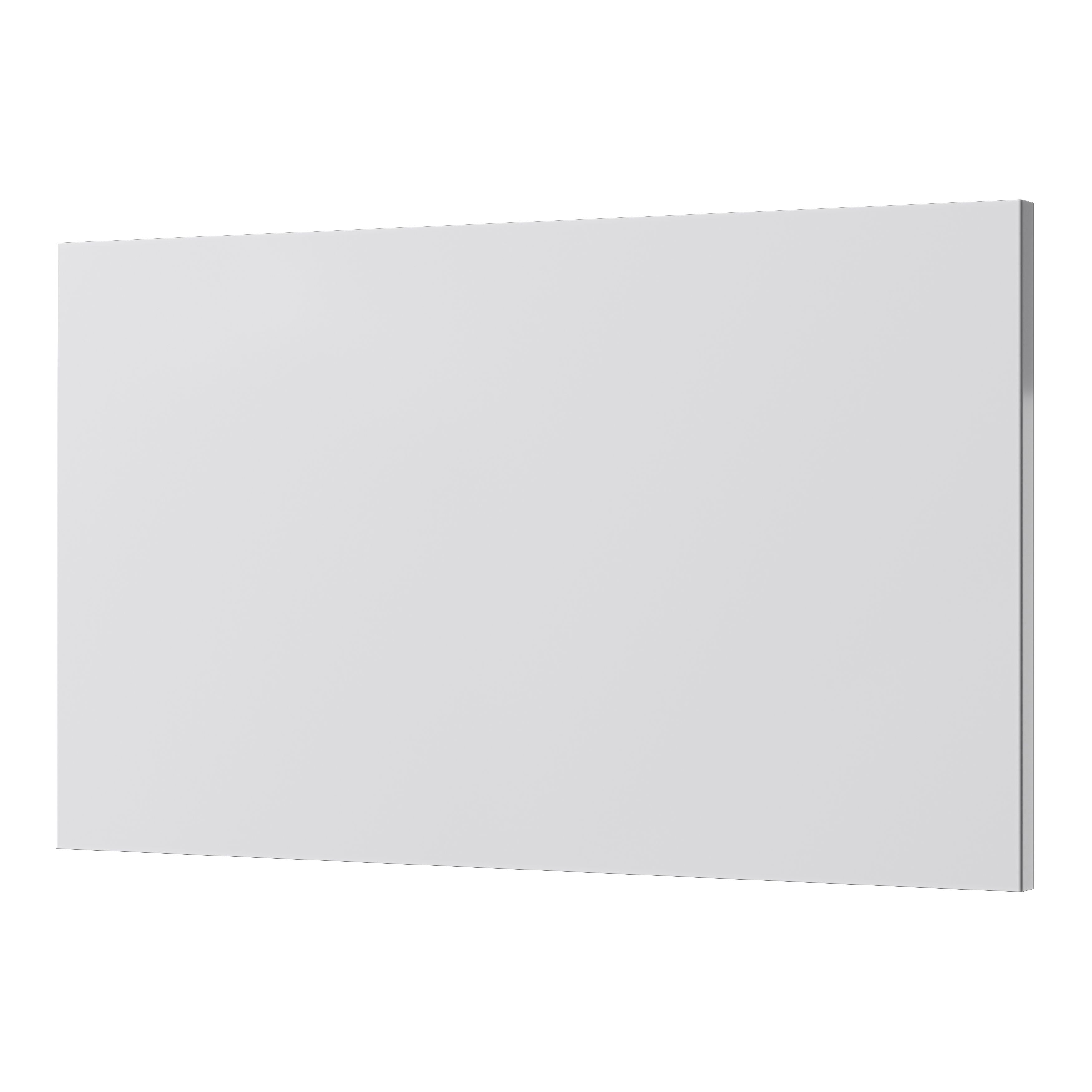 GoodHome Stevia & Garcinia Gloss light grey Slab Standard End panel (H)340mm (W)595mm