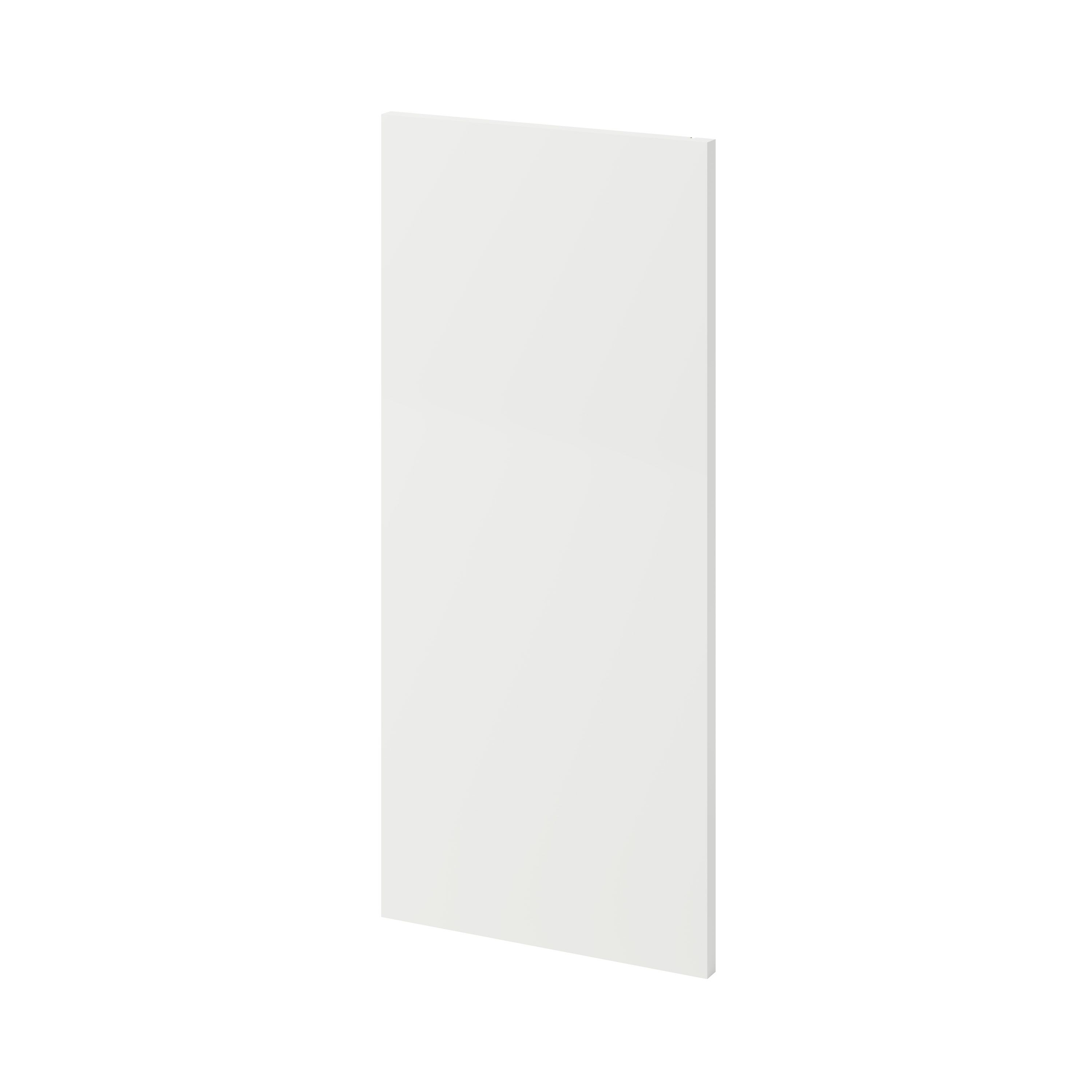GoodHome Stevia & Garcinia Gloss white light oak effect Standard Wall End panel (H)720mm (W)320mm