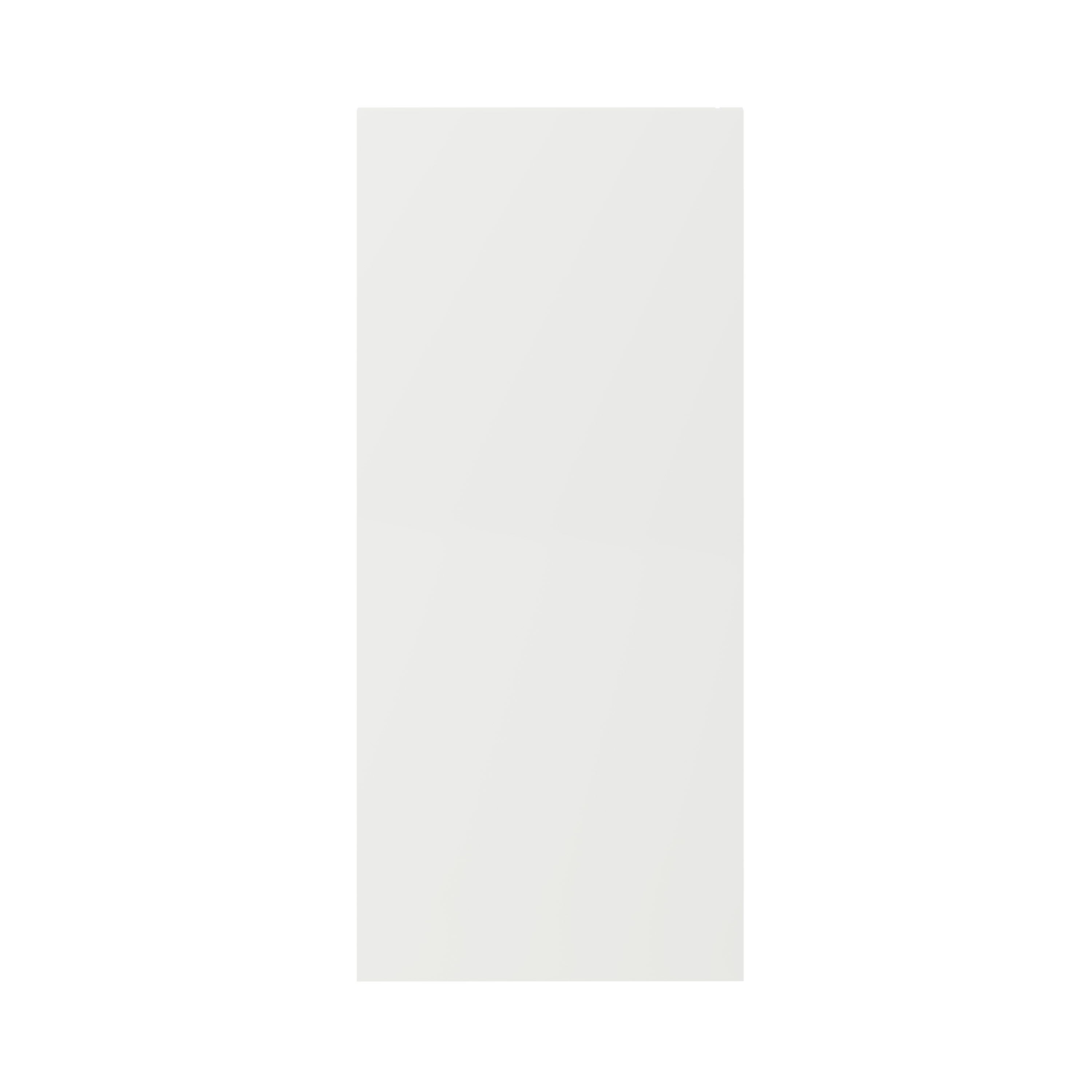 GoodHome Stevia & Garcinia Gloss white light oak effect Standard Wall End panel (H)720mm (W)320mm
