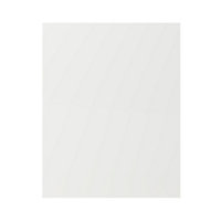 GoodHome Stevia & Garcinia Gloss white slab Standard End panel (H)720mm (W)570mm