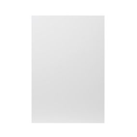 GoodHome Stevia & Garcinia Gloss white slab Standard End support panel (H)870mm (W)590mm