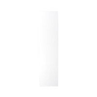 GoodHome Stevia & Garcinia Gloss white slab Tall Appliance & larder Clad on end panel (H)2400mm (W)610mm