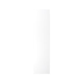 GoodHome Stevia & Garcinia Gloss white slab Tall Clad on end panel (H)2400mm (W)610mm