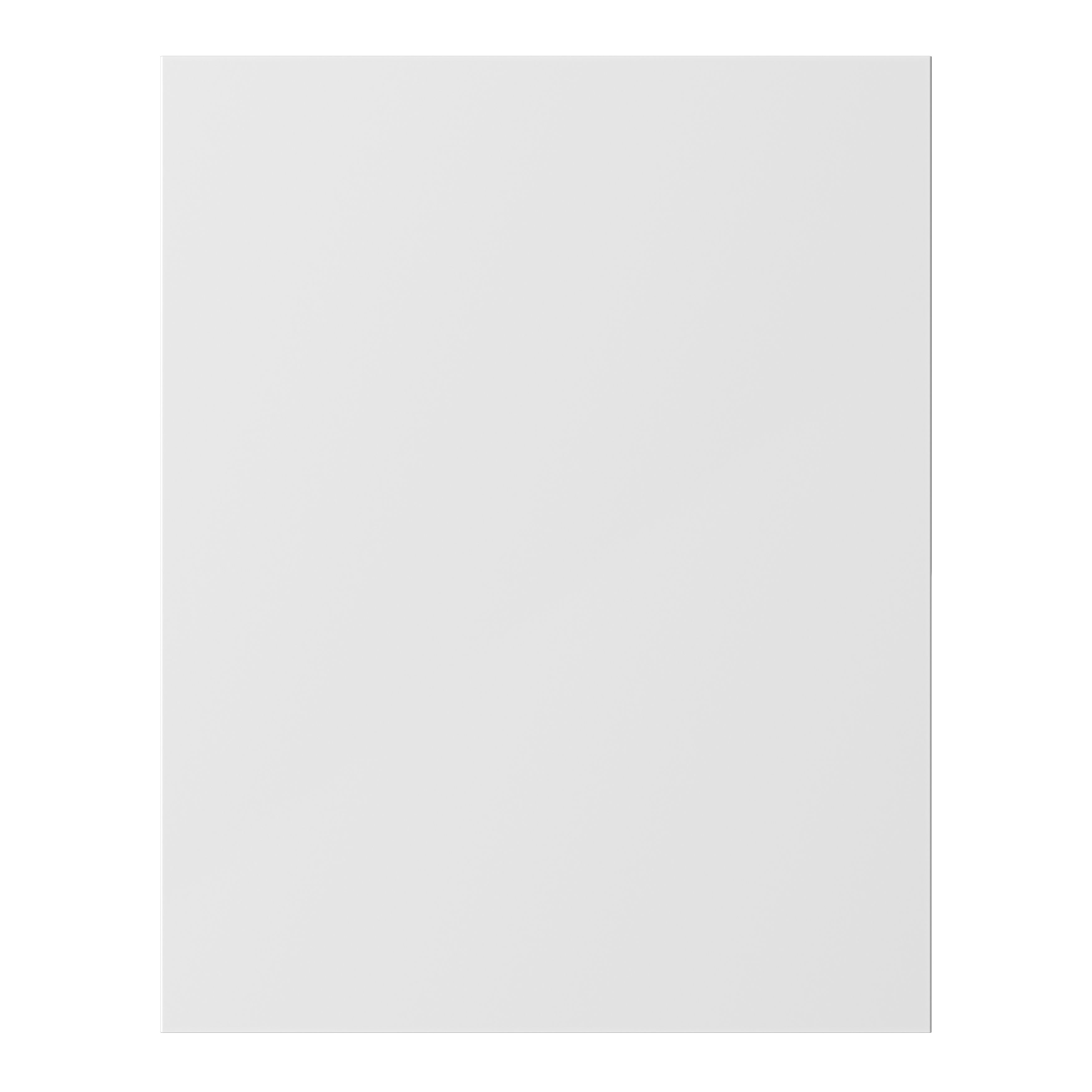GoodHome Stevia & Garcinia Gloss white wood effect Slab Blanking panel (H)715mm (W)595mm