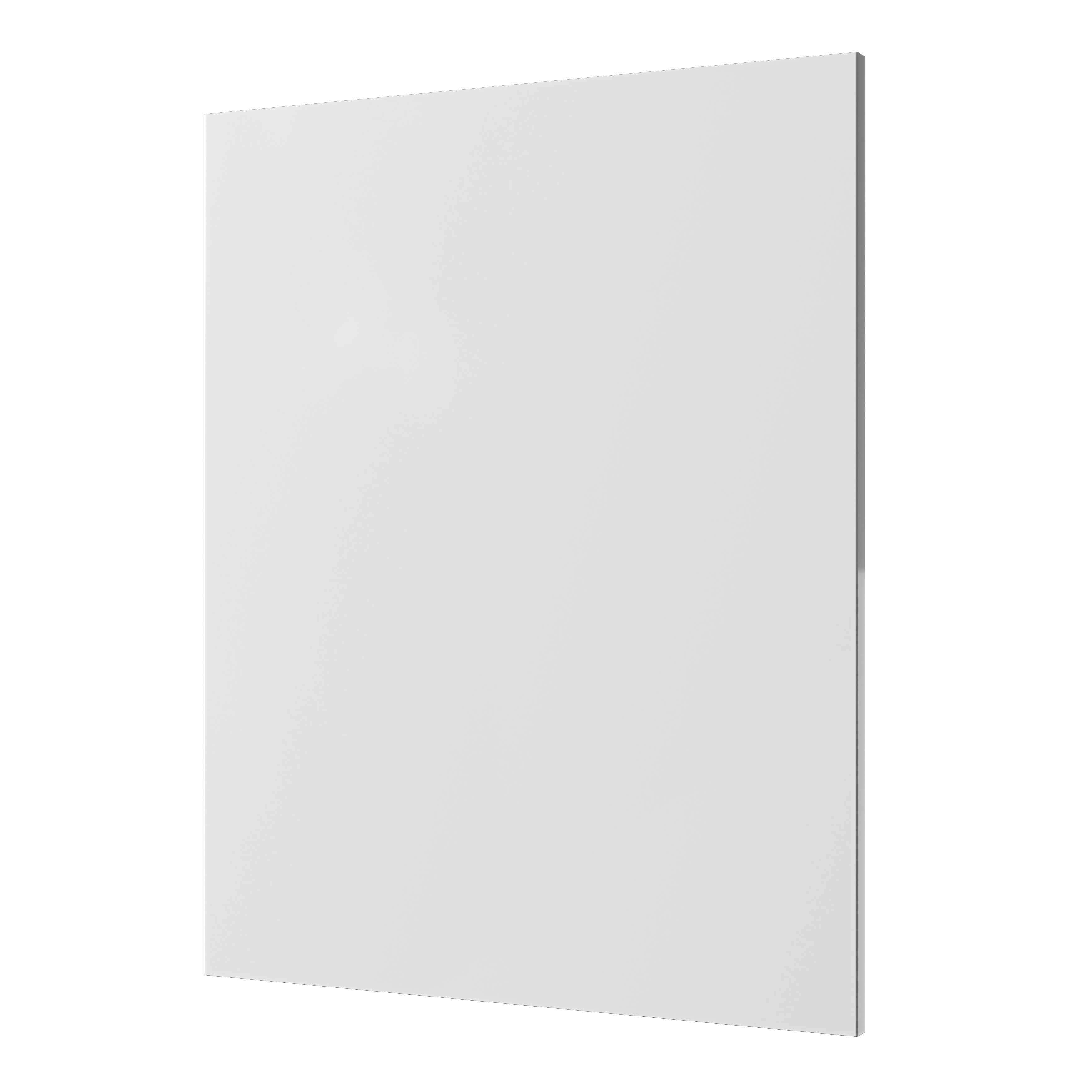 GoodHome Stevia & Garcinia Gloss white wood effect Slab Blanking panel (H)715mm (W)595mm