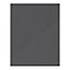 GoodHome Stevia & Garcinia Innovo handleless gloss anthracite slab Clad on end panel (H)715mm (W)595mm