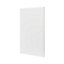 GoodHome Stevia & Garcinia Innovo handleless gloss white slab Clad on end panel (H)934mm (W)640mm