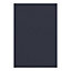 GoodHome Stevia & Garcinia Innovo handleless matt blue slab Clad on end panel (H)934mm (W)640mm