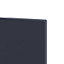 GoodHome Stevia & Garcinia Innovo handleless matt blue slab Clad on end panel (H)934mm (W)640mm