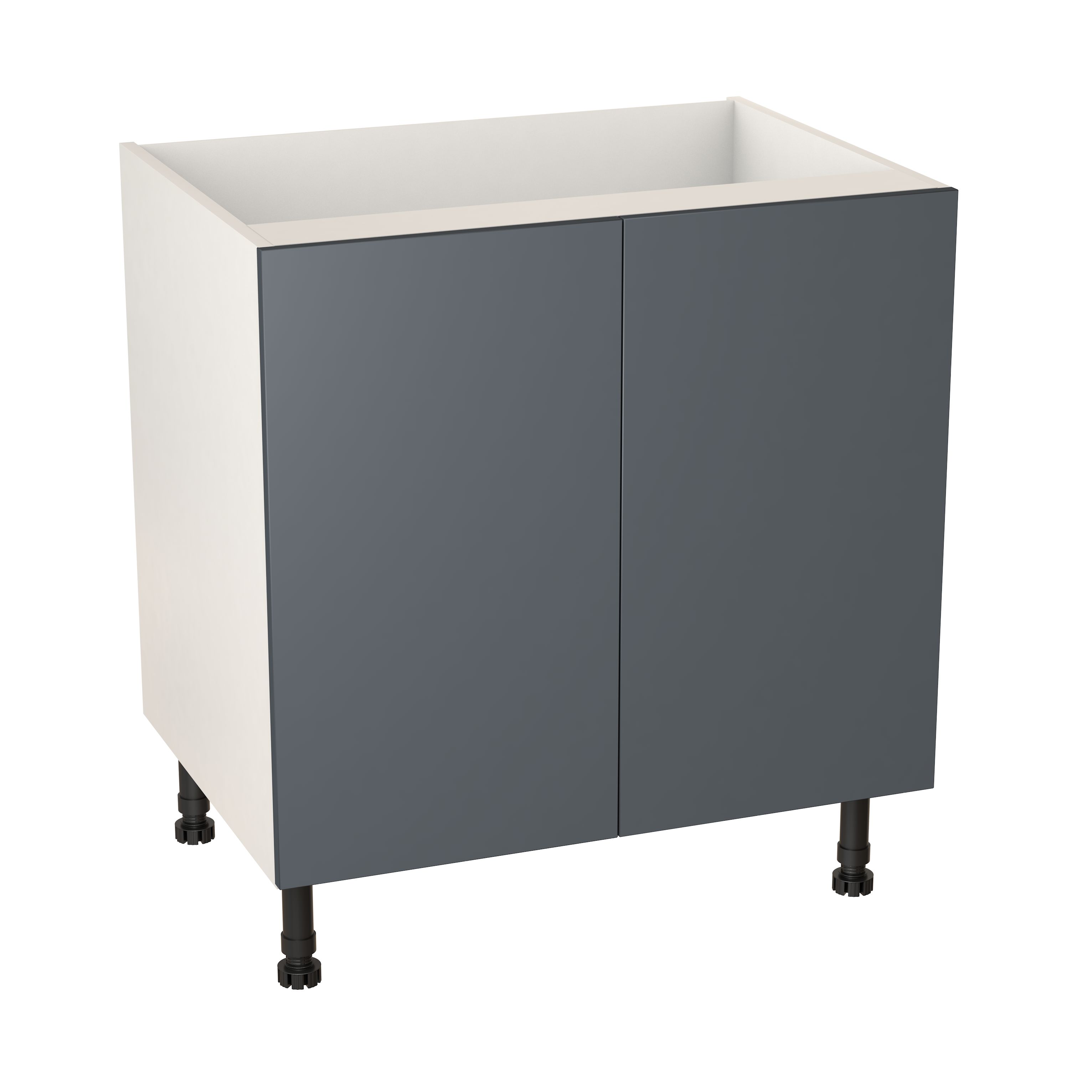 GoodHome Stevia Gloss anthracite Base Kitchen cabinet (W) 800mm (H)720mm