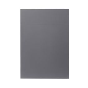 GoodHome Stevia Gloss anthracite Door & drawer, (W)500mm (H)715mm (T)18mm