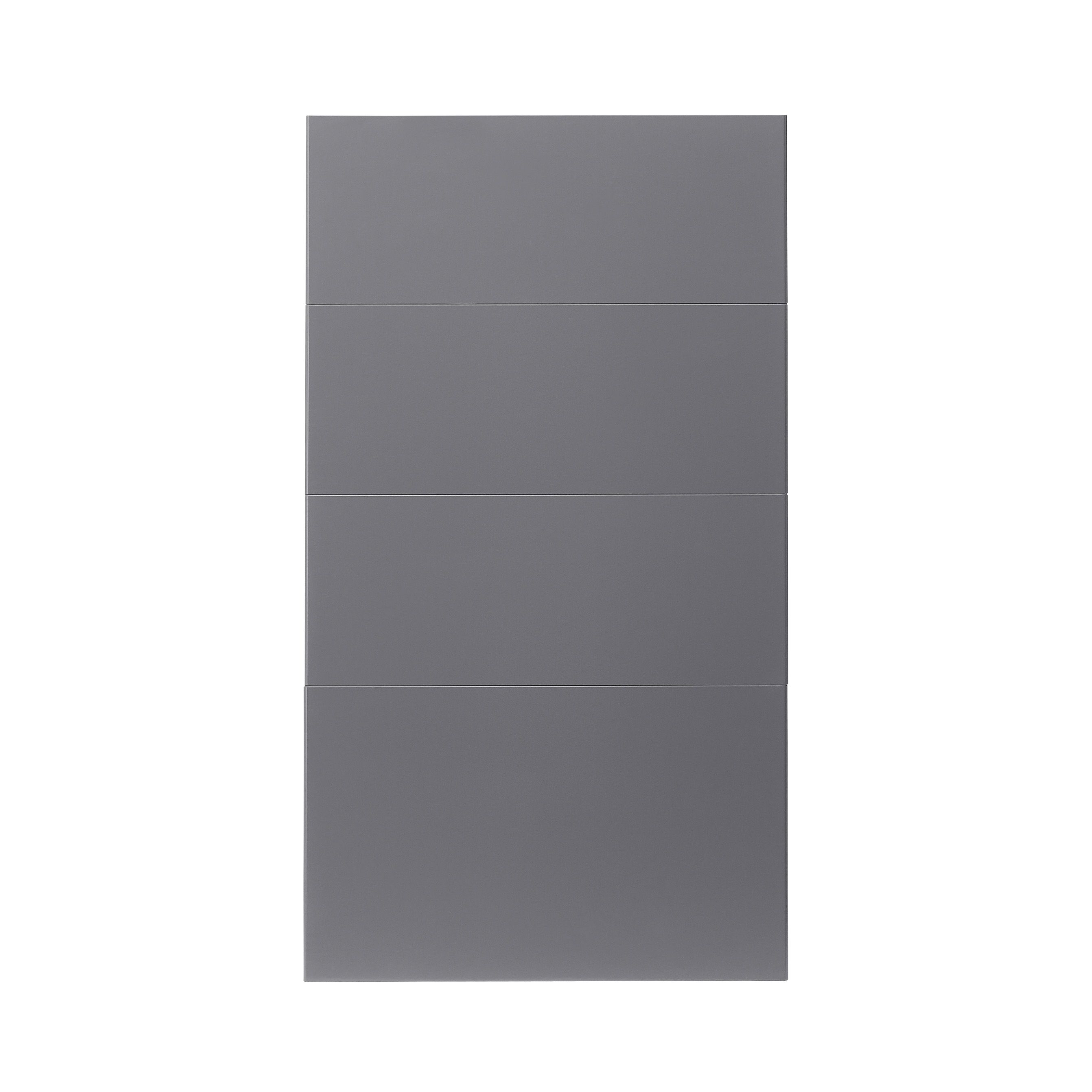 GoodHome Stevia Gloss anthracite Drawer front, Pack of 1 (H)715mm (W)397mm (T)18mm