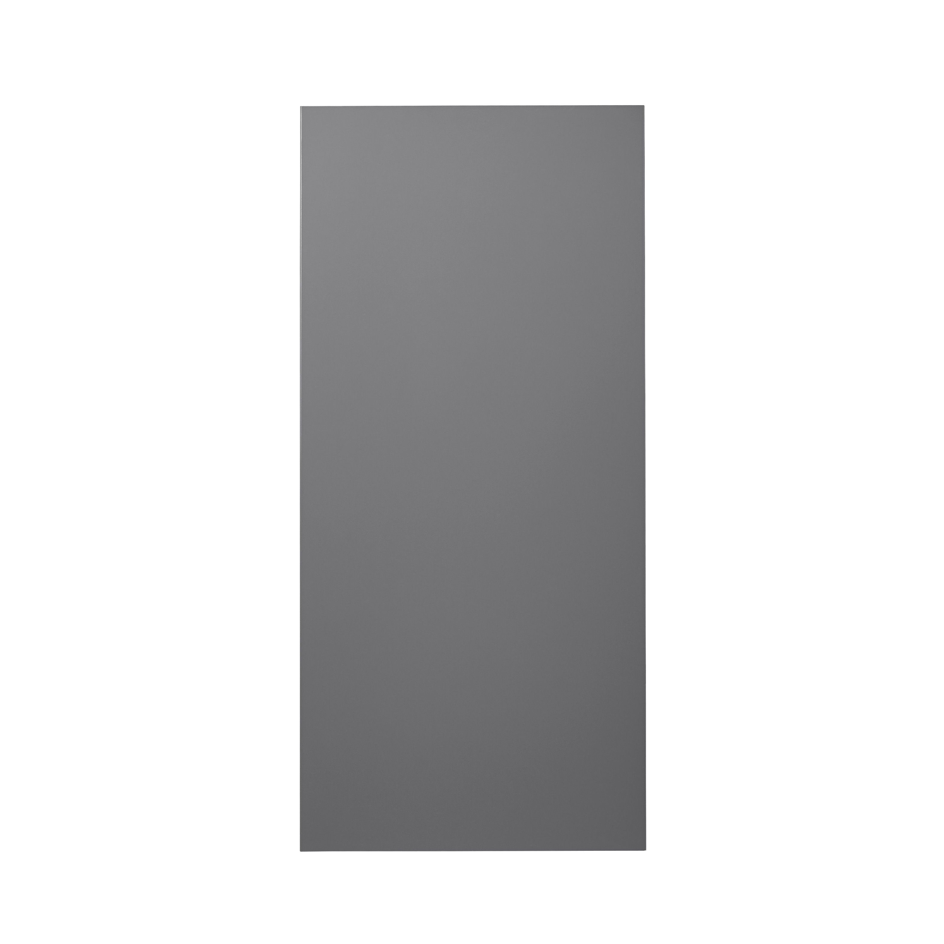 GoodHome Stevia Gloss anthracite Slab 70:30 Larder Cabinet door (W)600mm (H)1287mm (T)18mm