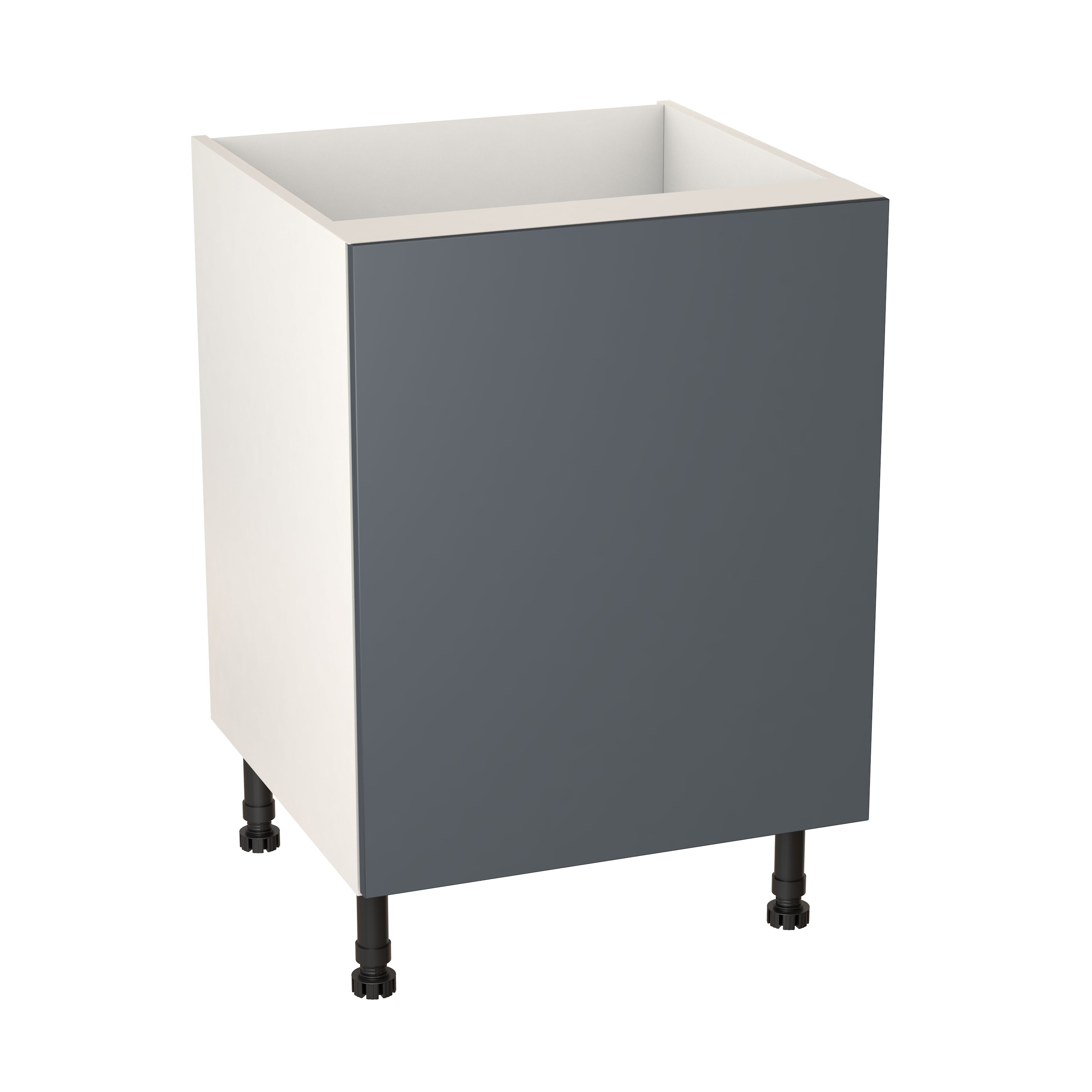 GoodHome Stevia Gloss anthracite slab Base Kitchen cabinet (W)600mm (H)720mm | DIY at B&Q