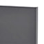 GoodHome Stevia Gloss anthracite slab Cabinet door (H)715mm (T)18mm