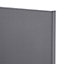 GoodHome Stevia Gloss anthracite slab Drawer front (W)500mm, Pack of 3