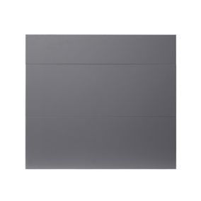 GoodHome Stevia Gloss anthracite slab Drawer front (W)800mm, Pack of 3