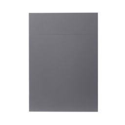 GoodHome Stevia Gloss anthracite slab Drawerline door & drawer front, (W)500mm