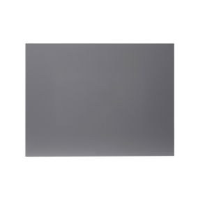 GoodHome Stevia Gloss anthracite slab Gloss anthracite Appliance Cabinet door (W)600mm (H)453mm (T)18mm