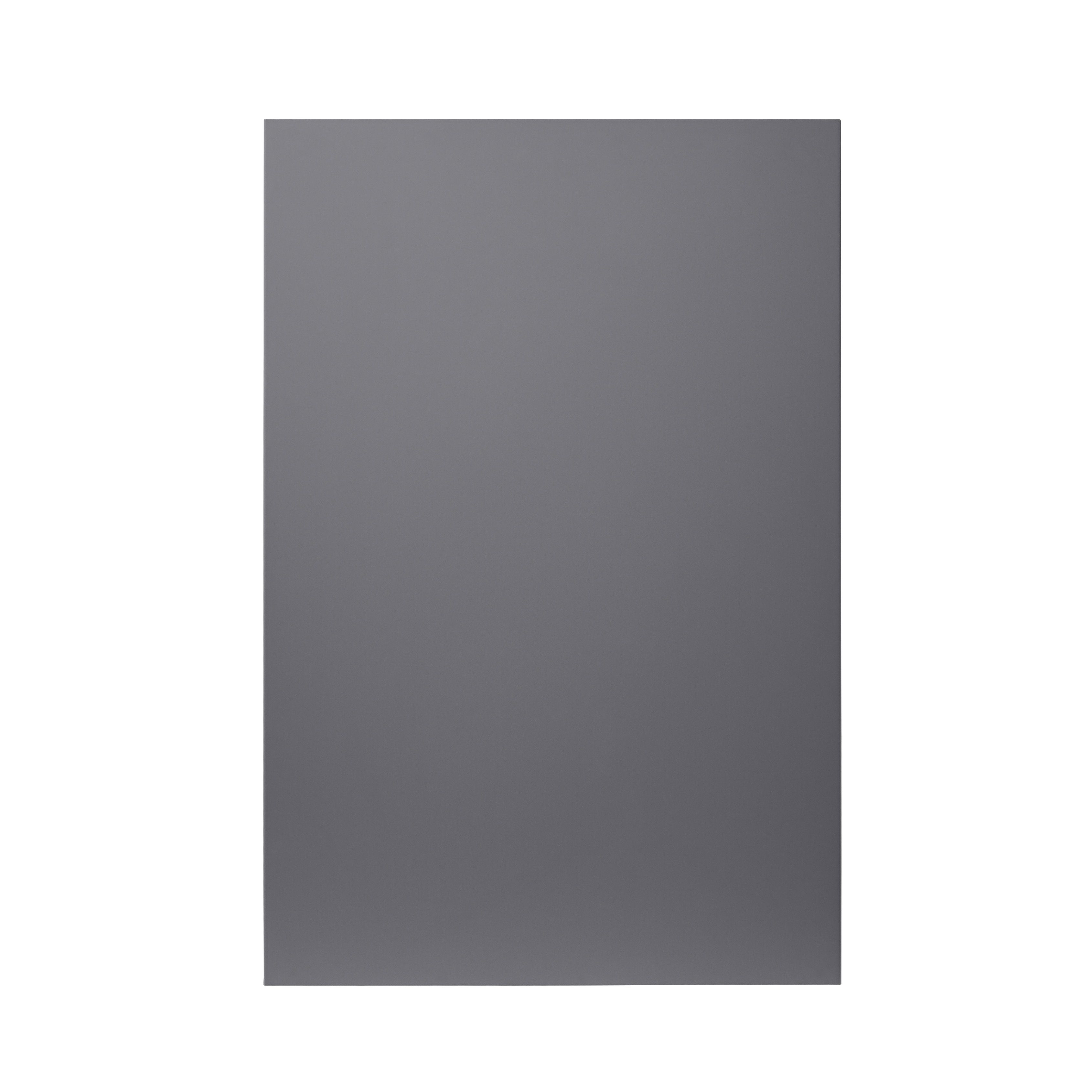 GoodHome Stevia Gloss anthracite slab Gloss anthracite Tall wall Cabinet door (W)600mm (H)895mm (T)18mm