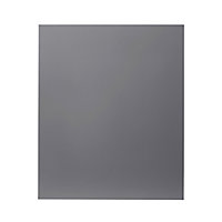 GoodHome Stevia Gloss anthracite slab Highline Cabinet door (W)600mm (H)715mm (T)18mm