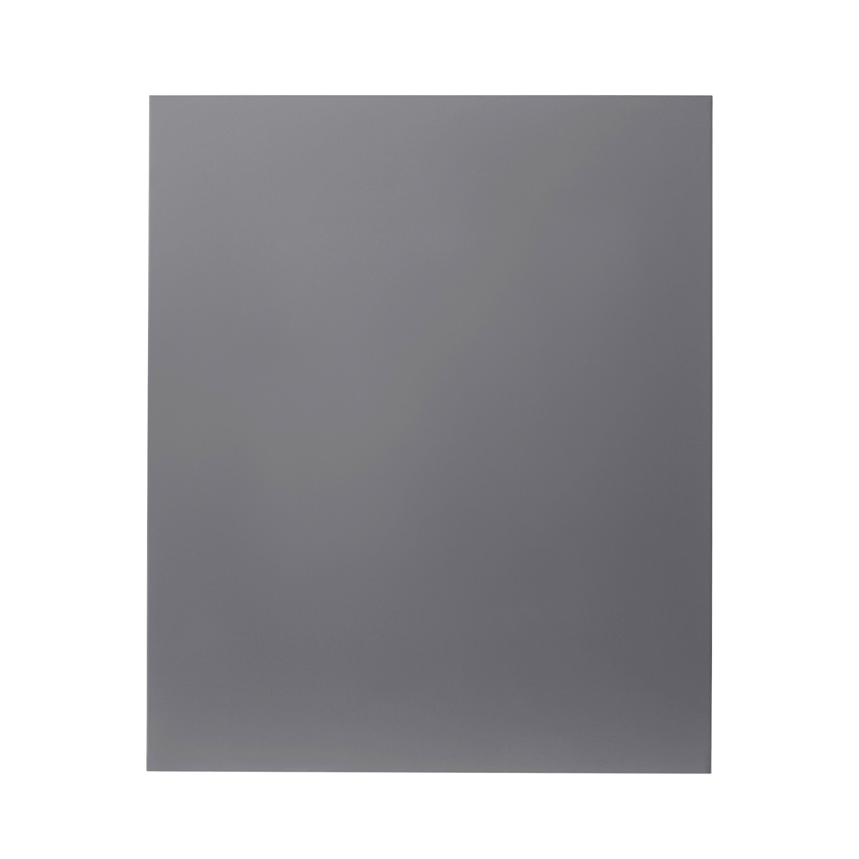 GoodHome Stevia Gloss anthracite Slab Highline Cabinet door (W)600mm (H)715mm (T)18mm