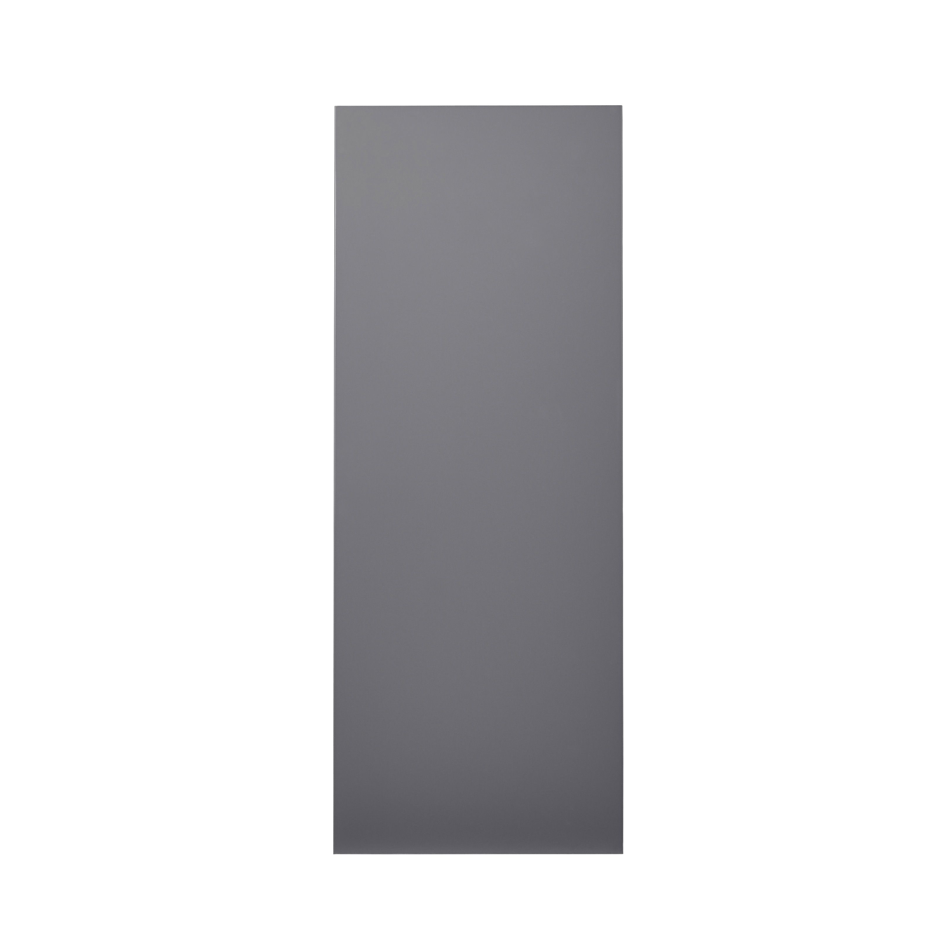 GoodHome Stevia Gloss anthracite slab Larder Cabinet door (W)500mm (H)1287mm (T)18mm