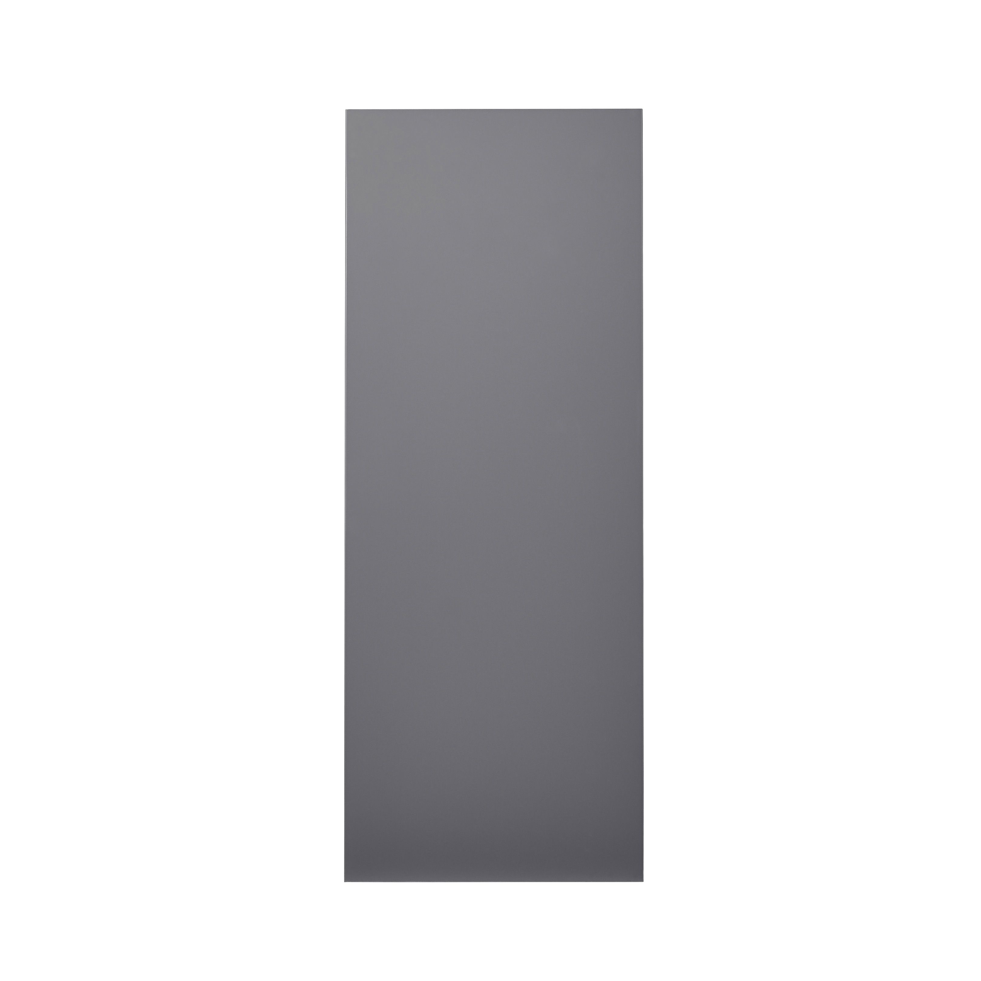 GoodHome Stevia Gloss anthracite Slab Larder Cabinet door (W)500mm (H)1287mm (T)18mm