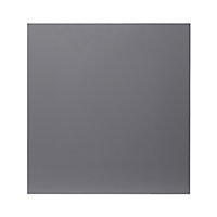 GoodHome Stevia Gloss anthracite slab Tall appliance Cabinet door (W)600mm (H)633mm (T)18mm