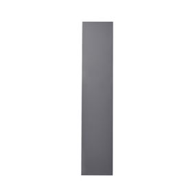 GoodHome Stevia Gloss anthracite slab Tall larder Cabinet door (W)300mm (H)1467mm (T)18mm