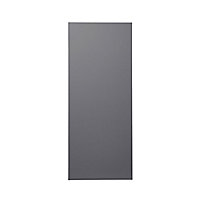 GoodHome Stevia Gloss anthracite slab Tall larder Cabinet door (W)600mm (H)1467mm (T)18mm