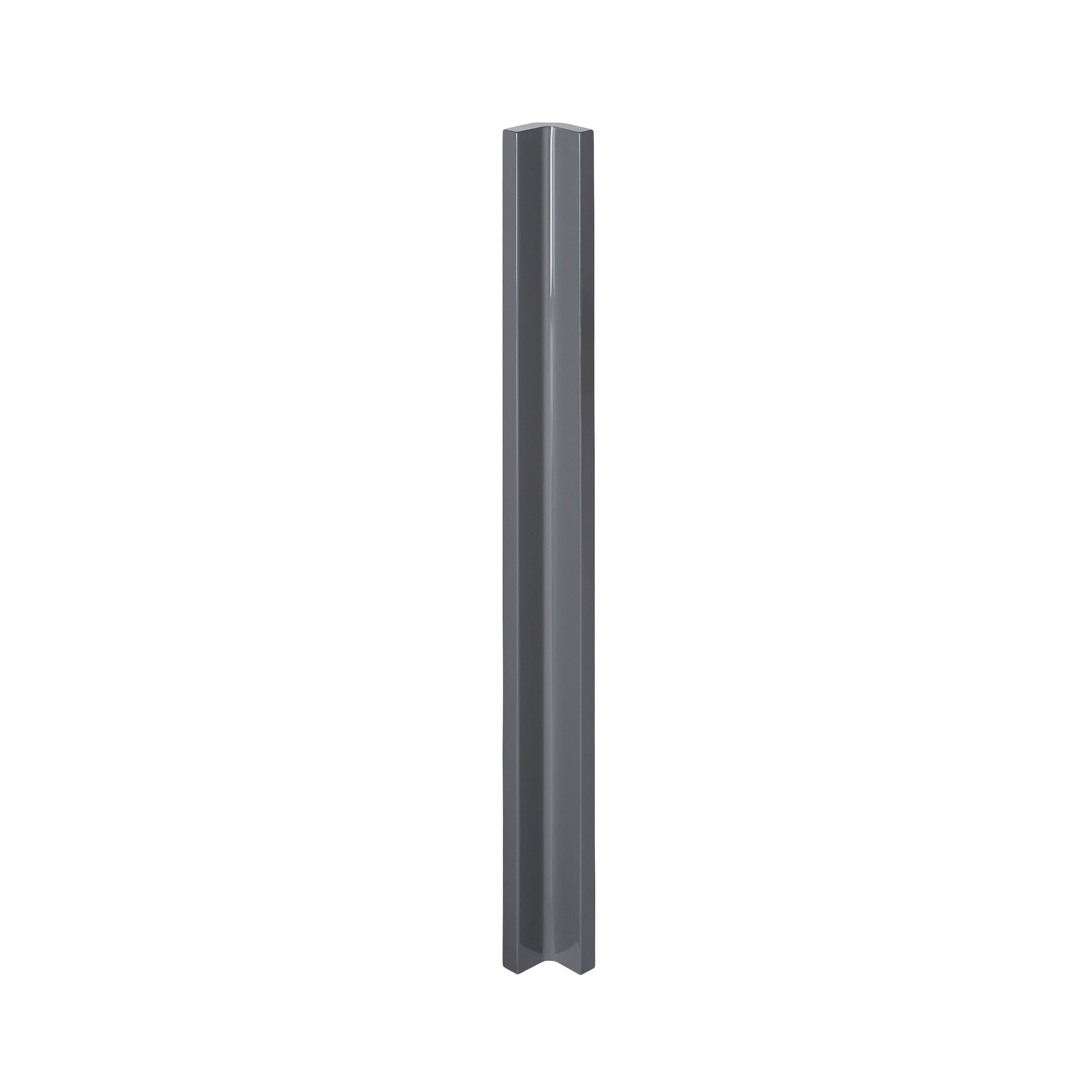 GoodHome Stevia Gloss anthracite Standard Corner post, (W)59mm