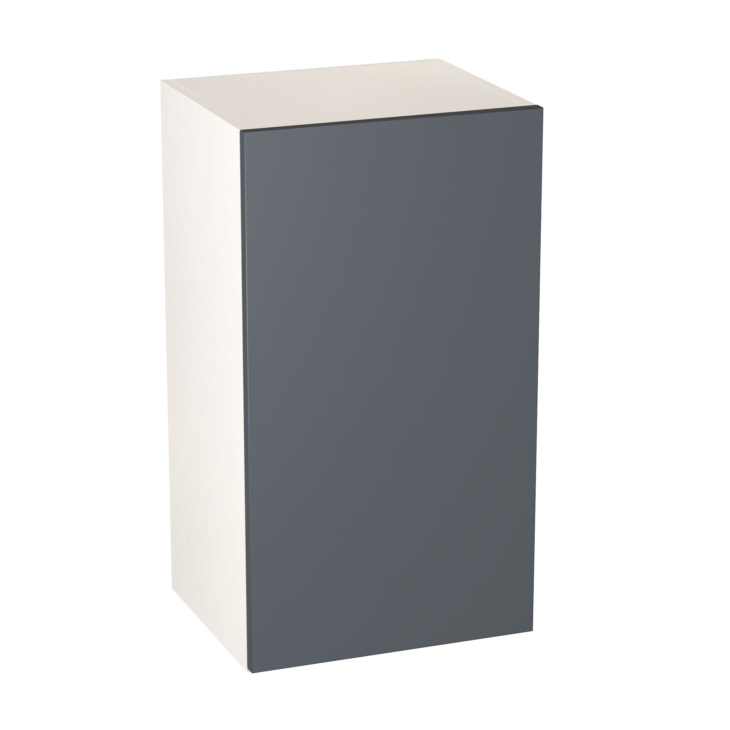 GoodHome Stevia Gloss anthracite Wall Kitchen cabinet (W) 400mm (H)720mm